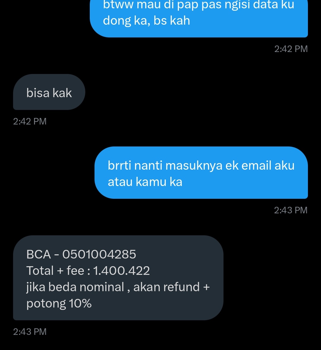 hazelier's tweet photo. guys beware ya yg nyari wtb an tiket surabaya day6 banyak scammers keliaran https://t.co/WFI3nMMvwG
