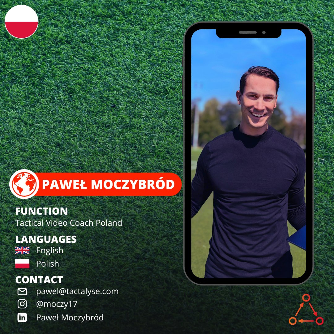 Tactalyse's tweet photo. Meet Pawel, our Tactical Video Coach in Poland! 🇵🇱
Looking to elevate your football game? Contact Pawel for a free trial session and take your performance to the next level! 💪⚽
#Football #Performance #Coach #Onlin https://t.co/x1b8O9FuPU