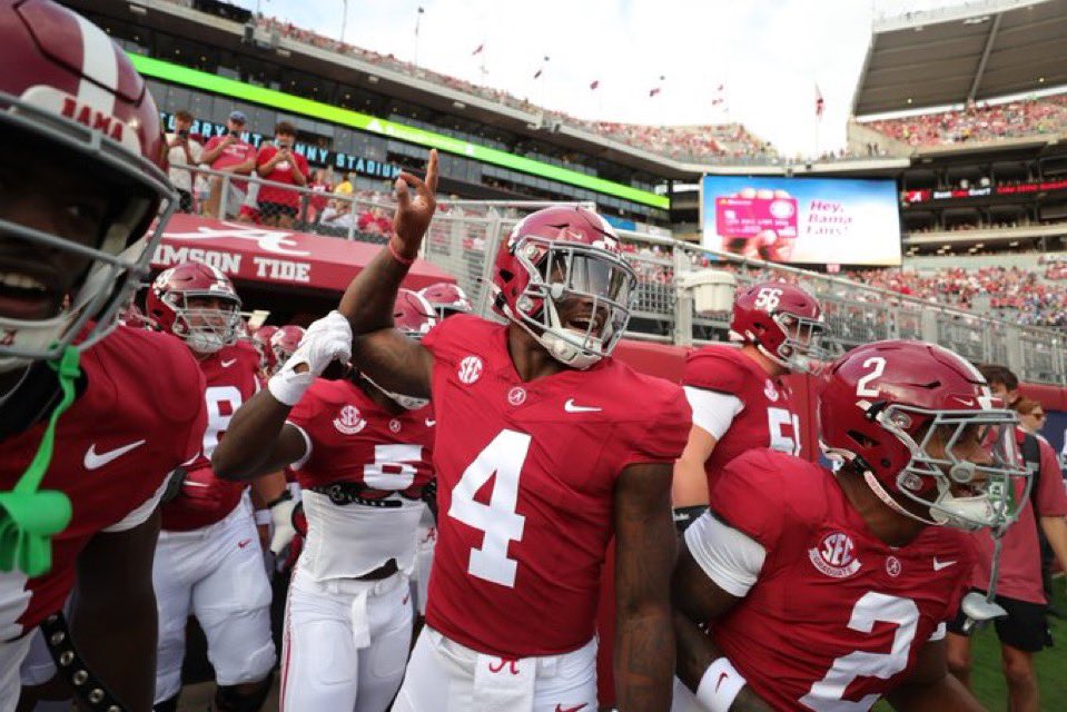 RyanCFowler's tweet photo. 4 days away from Alabama football

Thanks to Jalen Milroe for the jersey assistance 

Roll Tide 

Credit: UA Athletics https://t.co/sGv7AHIwuK