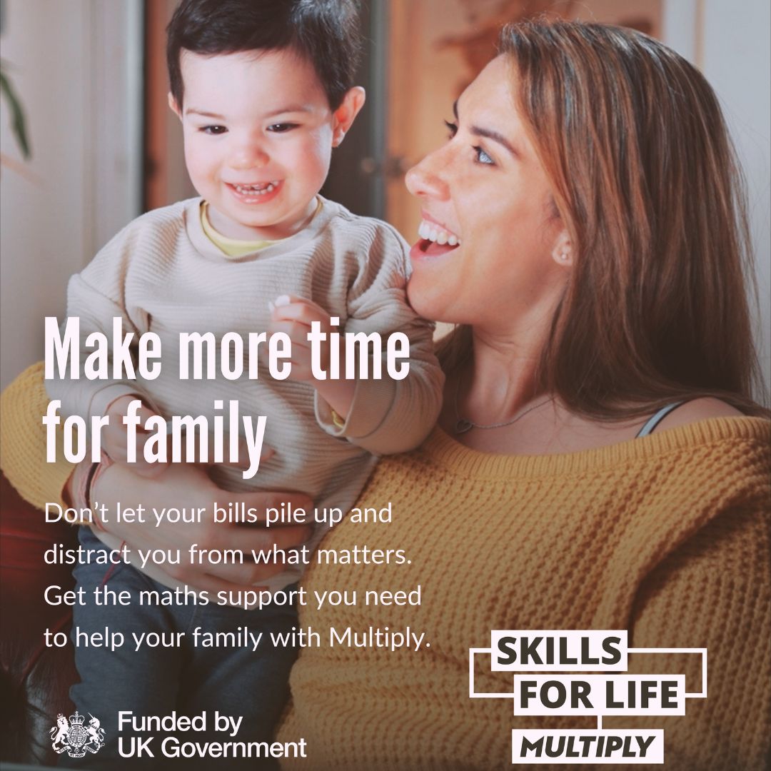 NDC_Reading's tweet image. Access FREE numeracy courses to enhance your skills and add value to your future. Enquire NOW! Visit rdguk.info/Multiply_XWv2M #Multiply #MathsCourse #Mum #ReturnToWork #WorkingMum