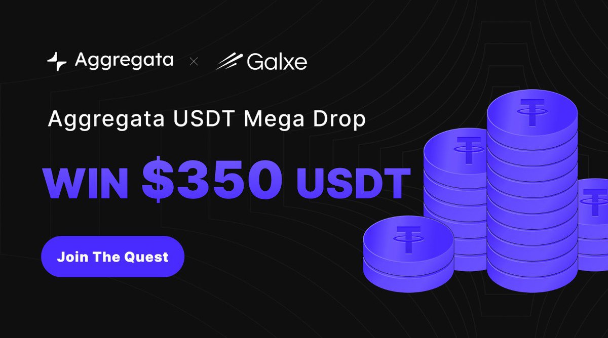 Gata_xyz's tweet image. #Aggregata Campaign is now live on @Galxe to earn points and snag exciting rewards.

$350 USDT up for grabs 👀

⚫️ Like &amp;amp; RT 
⚫️ Follow us 
⚫️ Complete with #Galxe task: app.galxe.com/quest/dW7LwHFs…

Seize the chance to shape the future of #AI with us. #Giveaway #Airdrop #Quest