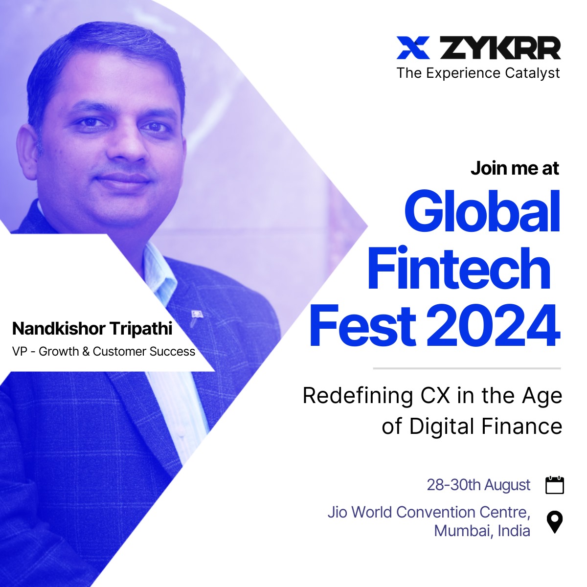Zykrr's tweet photo. On the lookout for fresh ideas at the #gff2024 ? Our growth strategist is out and about, eager to connect and explore new opportunities. Don’t miss a chance to chat and collaborate! 
#GFF #GlobalFintechFest2024 #GlobalFinance #FintechInnovation #fintech_gate #Innovation https://t.co/C0Lqti1c7f