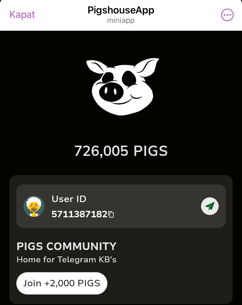 Dogstab guzel kazandik, sira mehlukcukta t.me/PigshouseBot?s… #PIGS #btc