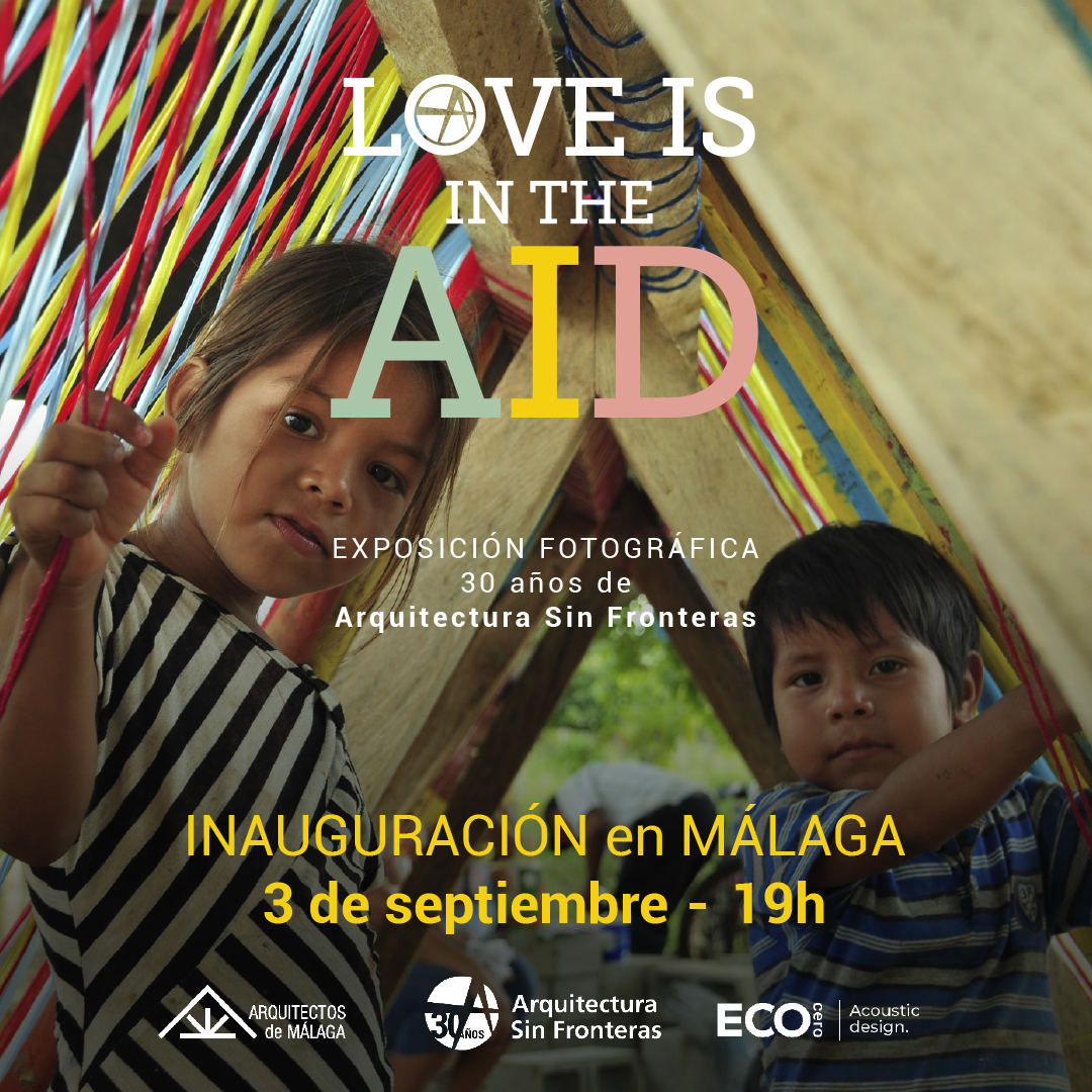 ¡VENTE!!!

✨ INAUGURACIÓN: #LoveIsInTheAid en el Colegio Oficial de Arquitectos de Málaga (<a href="/coamalaga/">Colegio Oficial de Arquitectos de Málaga</a>)

🗓️ Martes 3 de septiembre, 19h.
📍 C. Palmeras del Limonar, 31, Málaga-Este

👋 ¡TE ESPERAMOS!

#Exposición #Fotografía #30añosConstruyendoDerechos #Gratuita