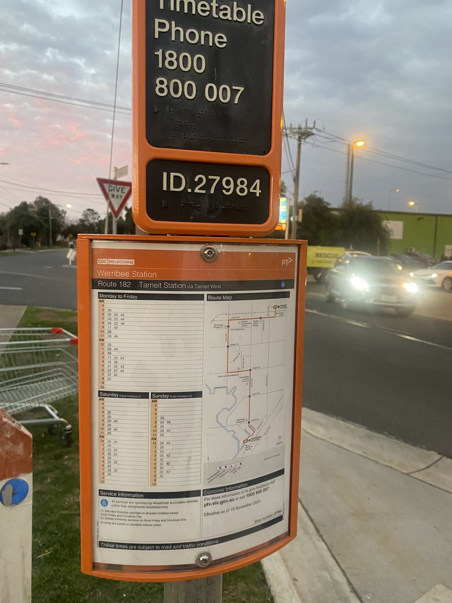 npkafle's tweet photo. Hello @ptv_official 
At least respect those people who work whole day and pay your tickets from the salary. Your bus 182 from Werribee station is not here yet, it’s almost 30min late. Do you understand that our family waiting home ? https://t.co/l6IcbfuXoU