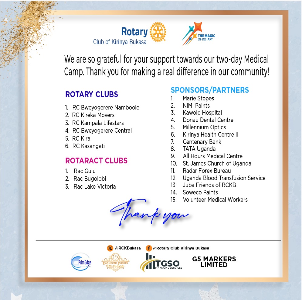 Rotary Club of kirinya Bukasa tweet media