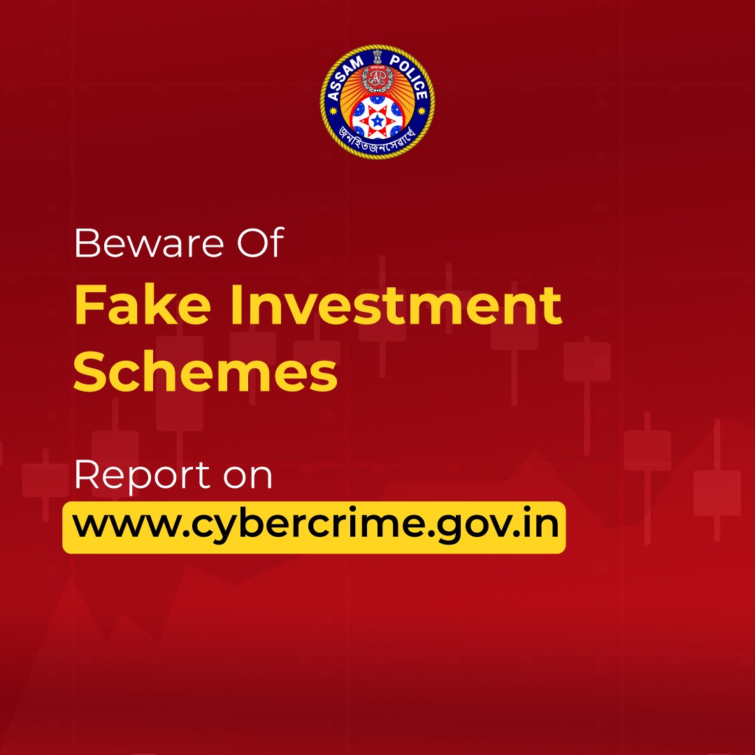 assampolice's tweet photo. Explained: Modus Operandi Of Stock Market &amp; IPO Scams 

Beware Of Fake Investment Schemes. 

Report on https://t.co/D5X8EKR1sm https://t.co/28G0NGLEdL