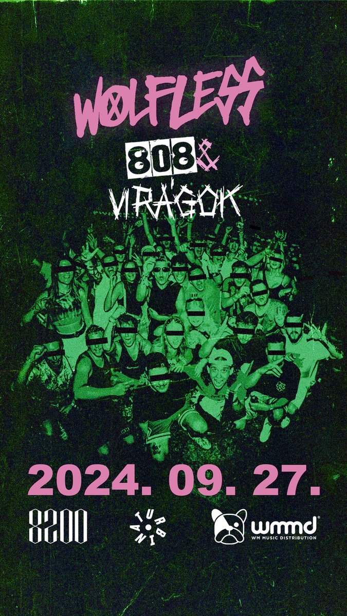 Szeptember 27. Turbina
jegyek: tixa.hu/wxlfless-808-a…