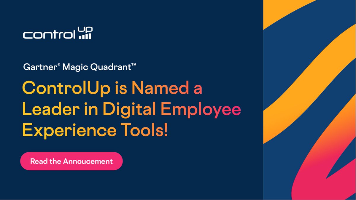 I'm thrilled to announce that <a href="/ControlUp/">ControlUp</a> has been named a Leader in the inaugural Gartner® Magic Quadrant™ for #DEX Tools report! Discover why we were recognized: controlup.com/press/controlu…