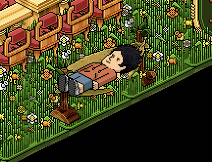 Chillin' out, maxin', relaxin' all cool
And all shootin' some Battle Ball outside of the school

<a href="/HabboOrigins/">Habbo Hotel: Origins</a> #HabboHotelOrigins