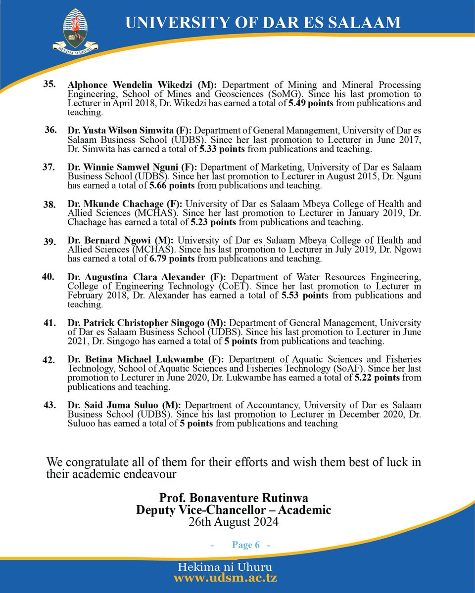 UdsmOfficial's tweet image. 