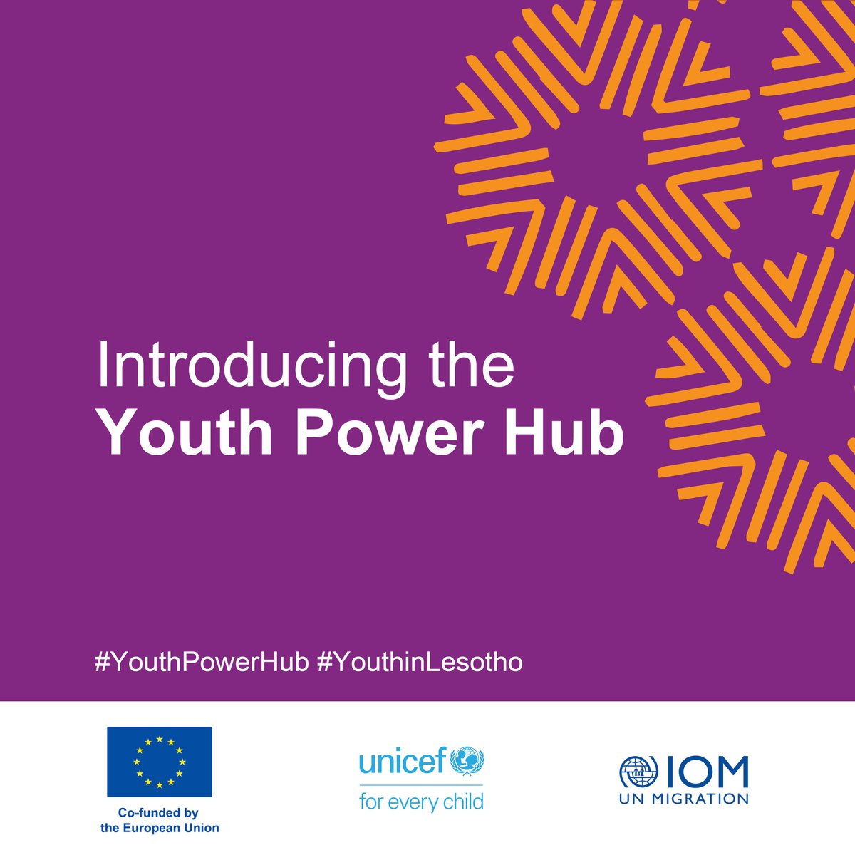 UnicefLesotho's tweet photo. The Youth Power Hub is a collaboration between the @EUinLesotho, #UNICEF &amp; @IOMLesotho. This dynamic initiative aims to promote a vibrant, democratic space for youth-led initiatives to thrive.

Stay tuned for more updates and ways to get involved!
#YouthPowerHub, #YouthinLesotho https://t.co/VhQ47TYYBl