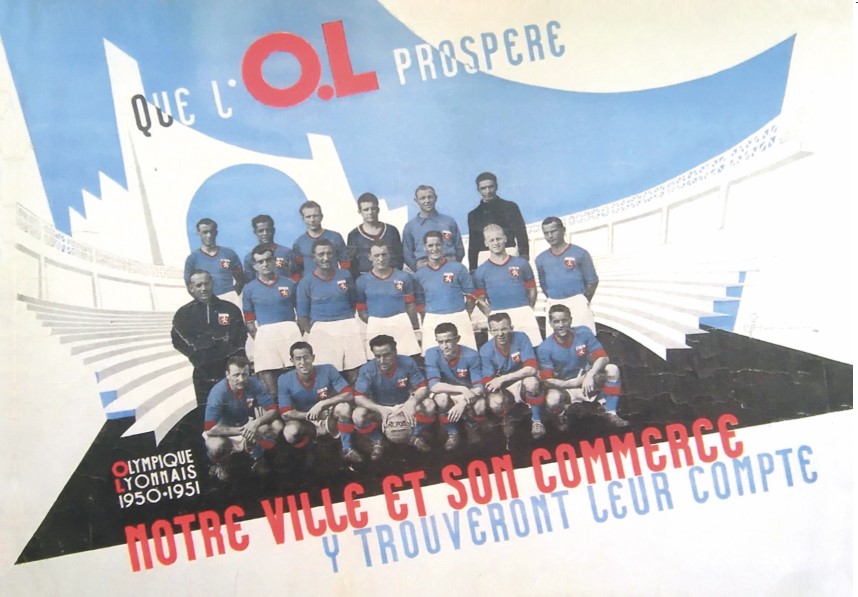 C'était le 27 Août 1950, il y a 74 ans aujourd'hui : l'OL jouait à Gerland son 1er match officiel.

Nos 11 pionniers s'appellent Azzouz, Calligaris, Deligny, Dupraz, Grimonpon, Lergenmuller, Maschio, Rolland, Scalon, Steckiw, Woehl.

Que l'OL prospère, joyeux anniversaire !