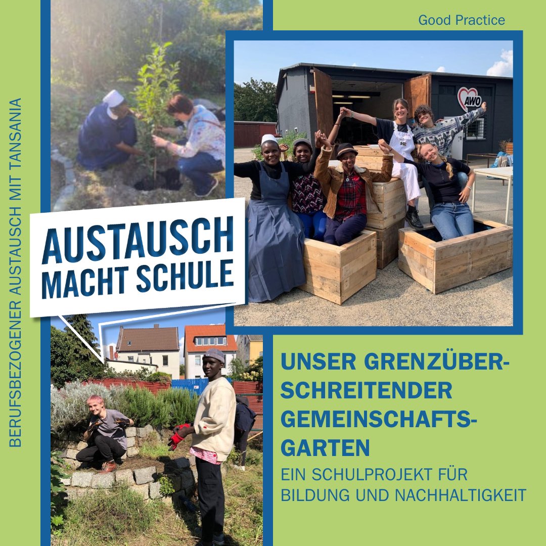 🌍 Der grenzüberschreitende Gemeinschaftsgarten der <a href="/HermanNohl/">Herman-Nohl-Schule</a> Schule - Das Schulprojekt ist ein tolles Beispiel für #Bildung &amp; #Nachhaltigkeit 👩‍🌾 👨‍🏫mit berufsbezogenem Austausch mit #Tansania 🇹🇿
<a href="/EngGlobal/">Engagement Global</a> 
#schulpartnerschaft #nachhaltigebildung #SDGs 

austausch-macht-schule.org/portal/beitrag…