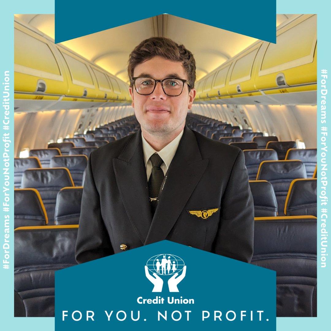 <a href="/WexfordCU/">Wexford Credit Union</a> were delighted to assist their member Jeff with a student loan to help him earn his wings and to soar across the globe! ✈️🌍
If you want to chase your wildest dreams, talk to your credit unions about your financial needs. ✈️💫
#ForDreams #NotProfit