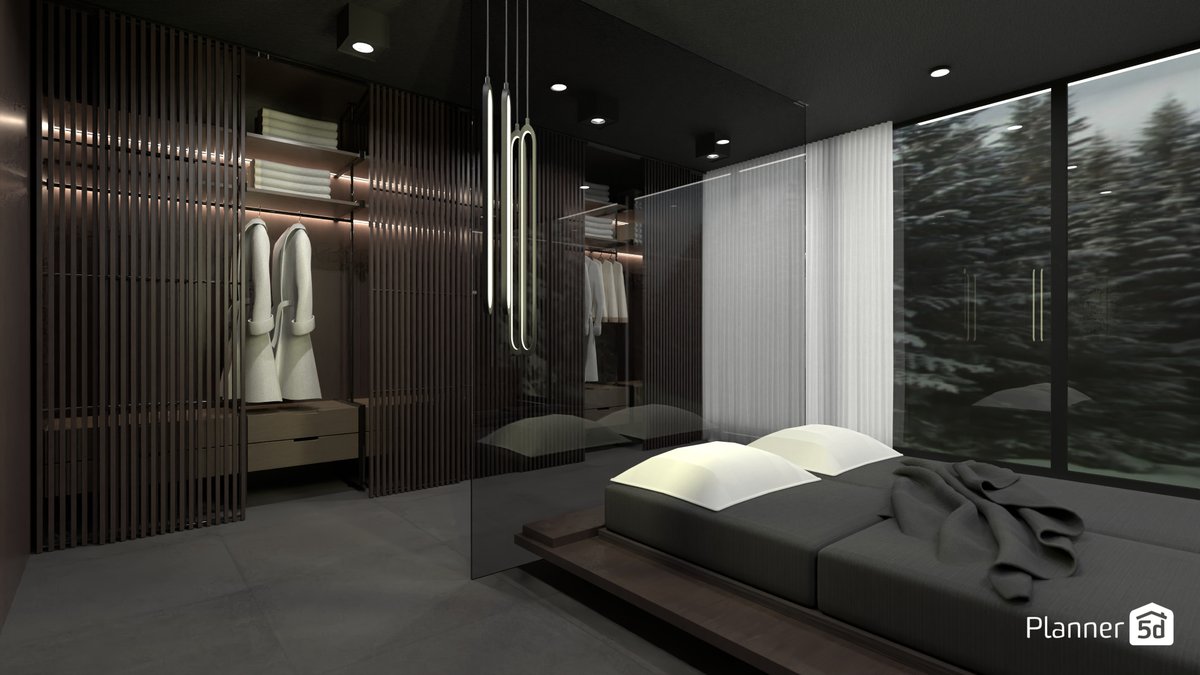 AmateurDesign's tweet photo. Open Glassy Bedroom &amp; Bathroom

Inspired by awesome work by mozhgan_arch 🔥

Editable 3D: https://t.co/TvfZIpuLUr
Join: https://t.co/NyBcZnEkgz

#bedroom #bathroom #openplan #interior #design #homdesign #homestyle #homedecor #modernhome #contemporary https://t.co/u8rMJ09dUJ