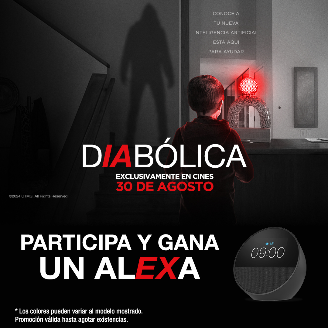 ¡Consigue uno de estos 3 robots Alexa con #DiabólicaLaPelícula!
Para participar:
🐦 ¡Síguenos! (<a href="/ocine_es/">OCINE</a>)
🔁 RT
🗨 Menciona a la persona qué sabes necesita una Alexa en su vida
📃 BBLL ➡ bit.ly/4dDZfpQ
📅 Finaliza el 4/9 📅