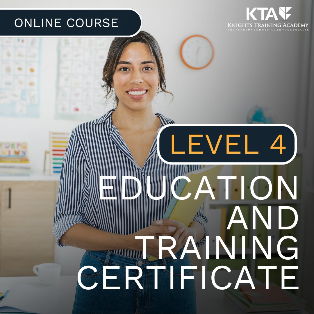 Embark on a new career in education, or develop your existing skills!👨‍🏫Our Level 4 Education and Training qualification is aimed at passionate individuals, looking to pursue a career in teaching. Learn more ➡tinyurl.com/3cuv9x2y #Teaching #TeacherTraining #OnlineCourse #KTA