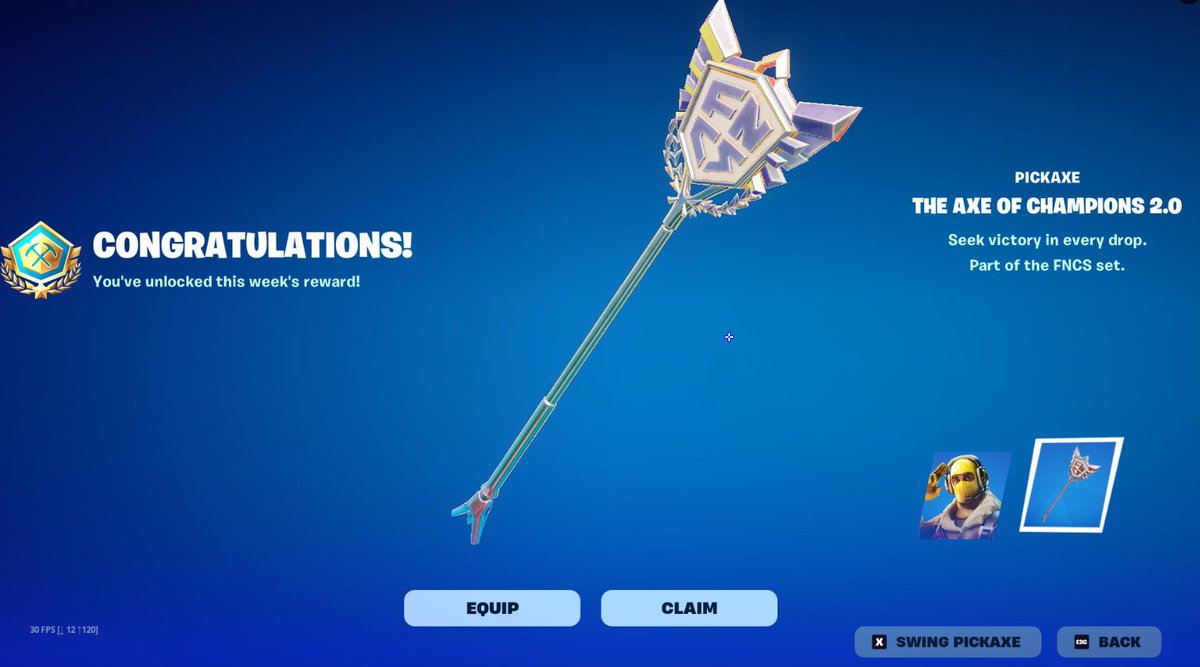 snowzfnr21's tweet photo. GIVEAWAY PICKAXE FNCS🎁

LIKE CE TWEET ❤️
RT CE TWEET🔁
FOLLOW @snowzzzfn  
TAG @ 2 FRENDS👥

DRAW IN 24 HOURS https://t.co/sNKasOOeOc