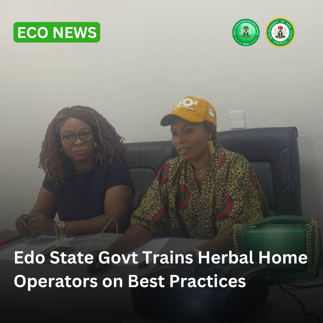 eco_edostate's tweet photo. Edo State Government Trains Herbal Home Operators on Best Practices

To read the full story, click on this link...https://t.co/EffP1hpOHO https://t.co/1mPUbO310I