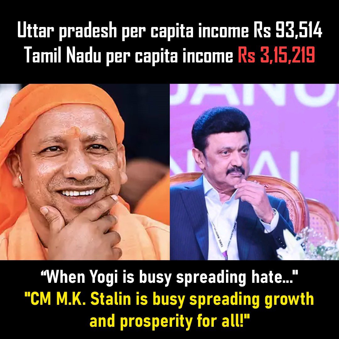 DrNimoYadav's tweet image. One is busy bulldozing the homes of his own people that they made with hard work.

Other is busy making the lives of his people easier by bringing in work opportunities and progressive policies.

Guess which one was crowned the best CM by Godi Media?

#MKStalinInUSA #CMStalinInUS