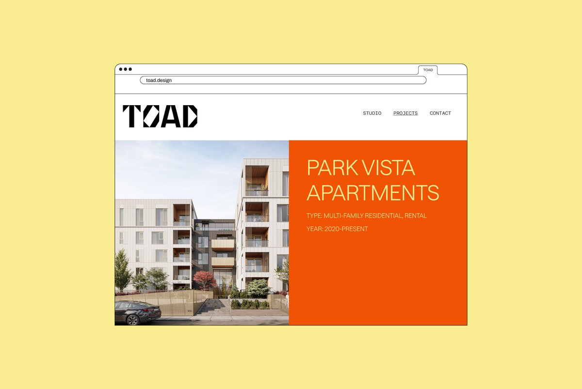 TweetsByTBI's tweet image. Shaping spaces: Otherwise’s origami-like identity for architecture firm TOAD finds forms in folds → t-bi.link/TOAD