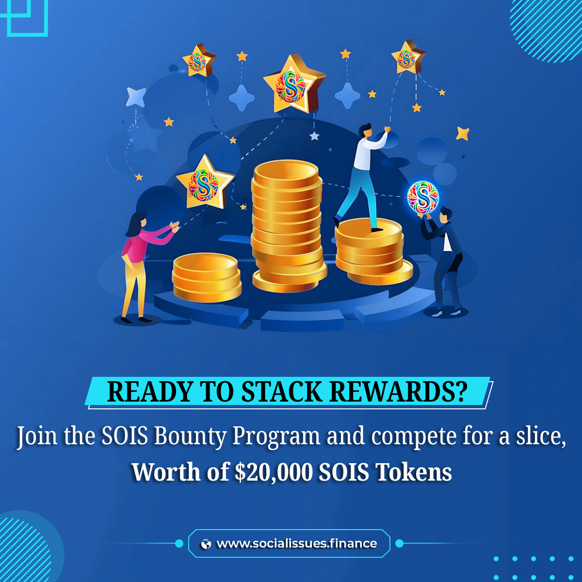 FinanceSocial's tweet photo. 🎯 Ready to stack rewards? 🏆 

Join the SOIS Bounty Program and compete for a slice, worth of $20,000 SOIS Tokens

Join Now: https://t.co/e265s6IWFg

#crypto #cryptocurrency #SOIS #social #bounty #reward #Airdrop #AirdropGiveaway #investing #tokensale https://t.co/KE3lydPyaO