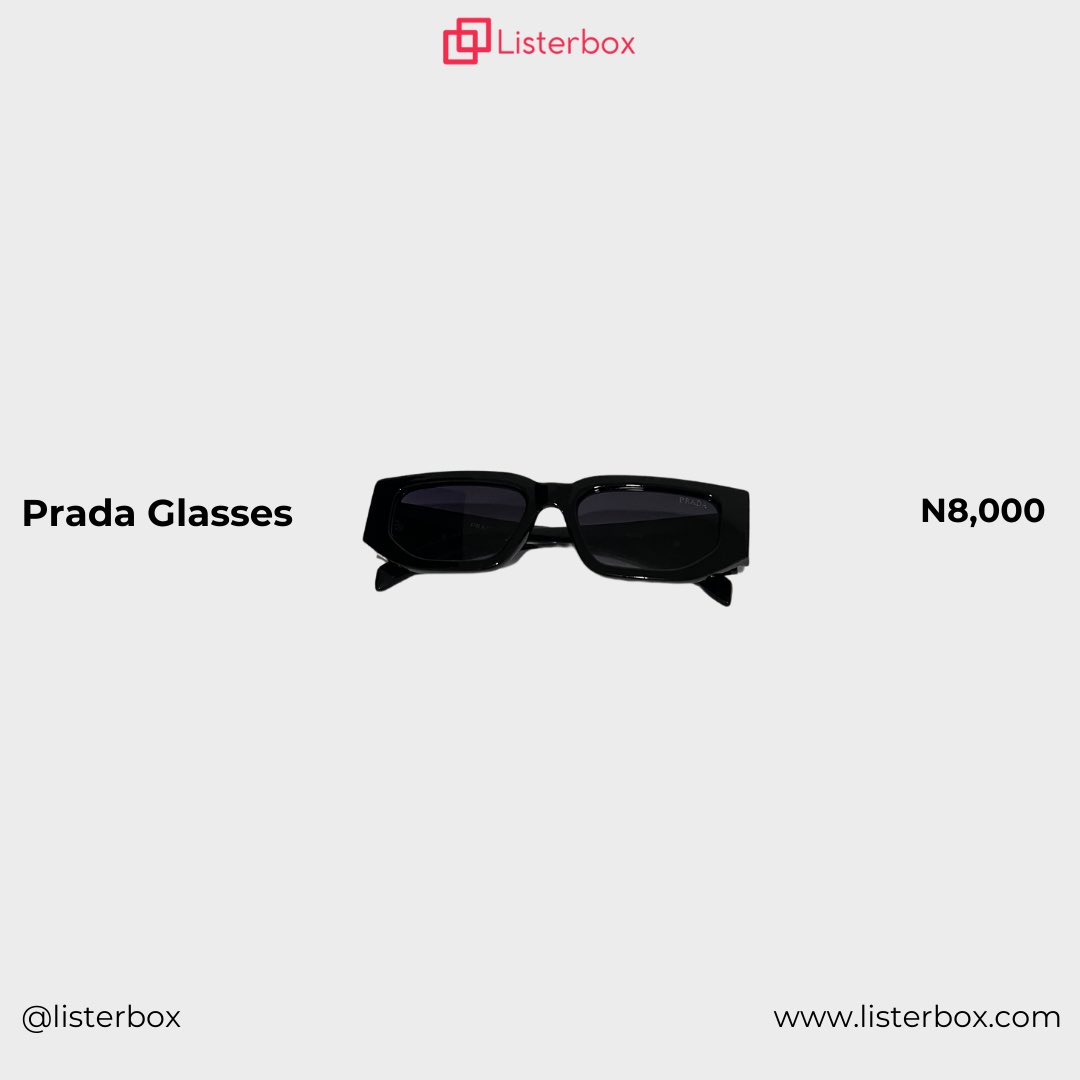 Refine your style with these neatly used Prada sunglasses. Perfect for adding a touch of luxury to your everyday look.

To get this item, 
1. Visit listerbox.com 
2. Search for Prada Sunglasses 
3. Order 😊🛍️

#Thrift #Fashion #Sustainability #Prada #Sunglasses