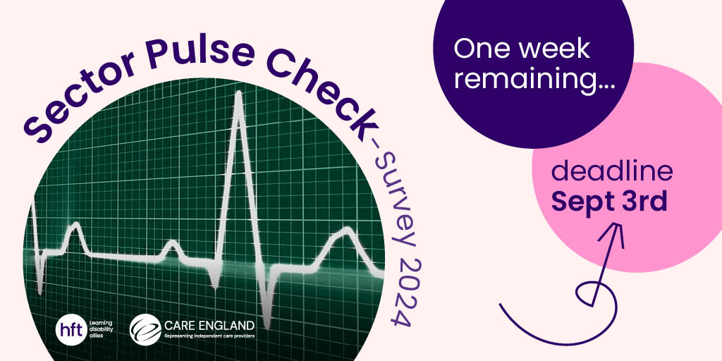 Hftonline's tweet image. 🚨 Next week is the final week of our #SectorPulseCheck survey in partnership with @CareEngland!

👉 If you haven&apos;t already, please take our survey and help us identify the challenges facing the #SocialCare sector: loom.ly/Lp0bX-o