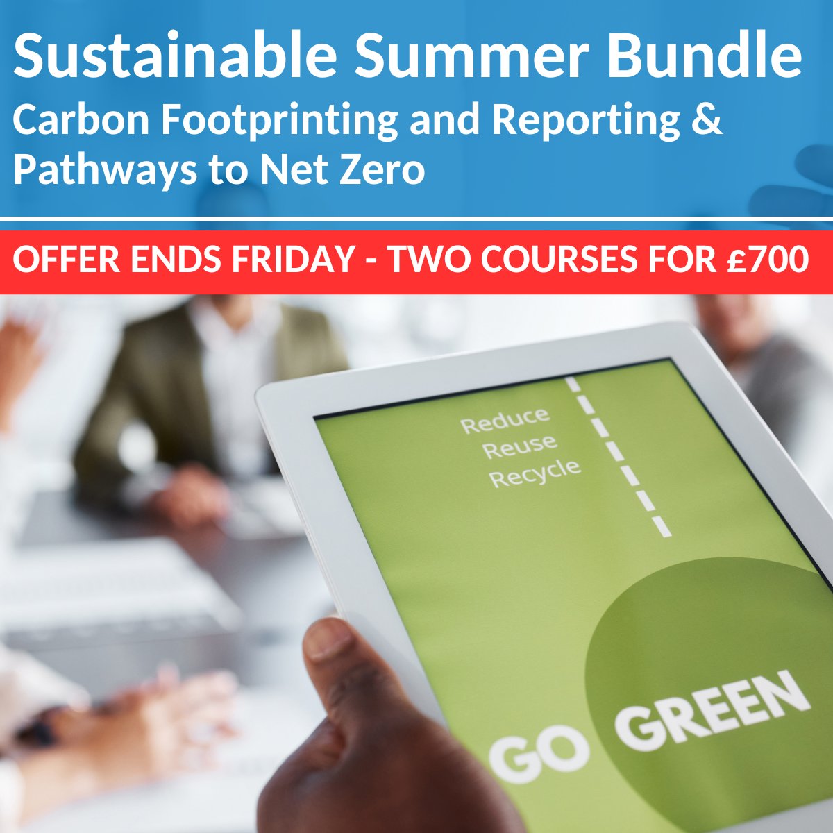 Make this your organisation’s most sustainable summer ever with our Sustainable Summer Bundle! Offer ends Friday, book today! Contact gep.training@mabbett.eu to book. 

#iema #environmentaltraining #pathwaystonetzero #carbonfootprint