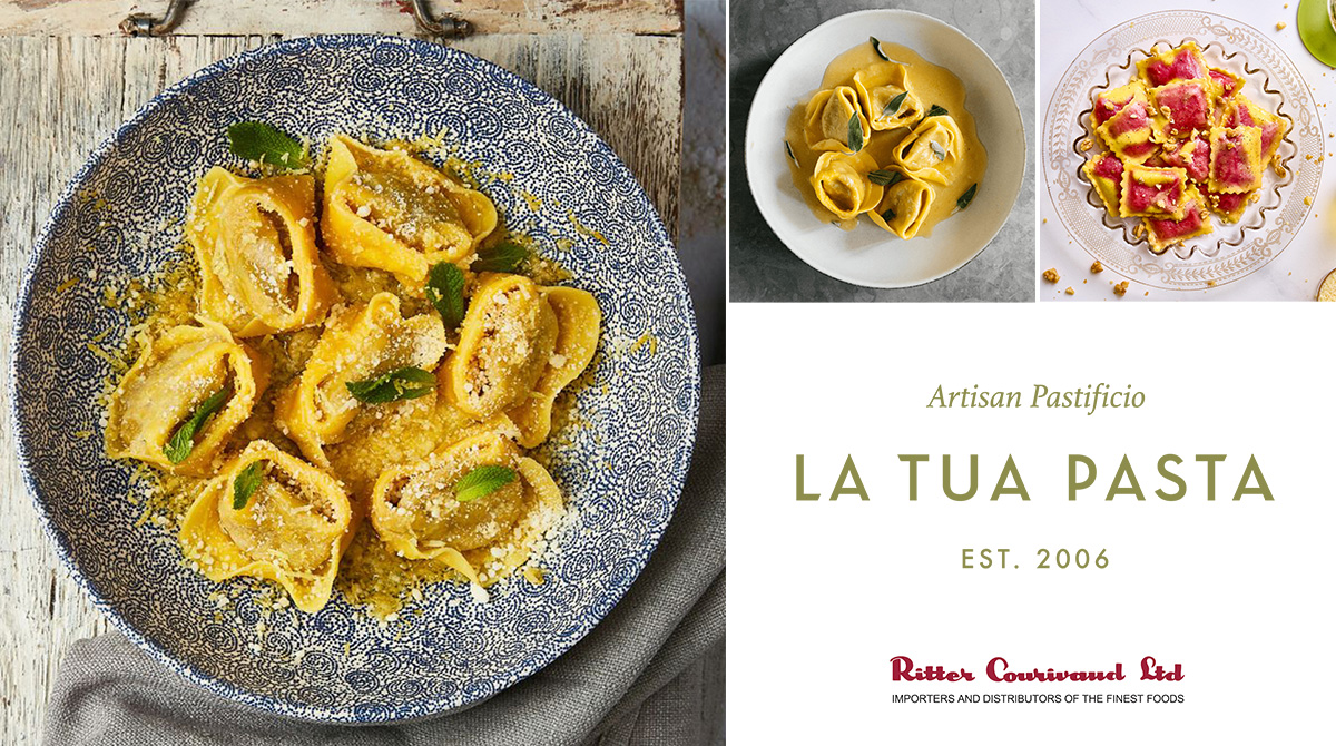 Looking to switch up your late summer menu?
Try these delicious artisanal pastas from #LaTuaPasta. Asparagus Tortelloni, Pecorino &amp; Honey Tortelloni and Beetroot &amp; Goat Cheese Ravioli.
Contact your Ritter Courivaud Account Manager for further details.
#rittercourivaud #freshpasta