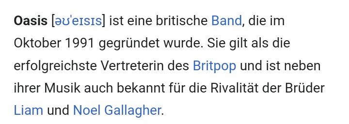 Oasis IST eine britische Band. Das ich das noch erleben darf 🥹