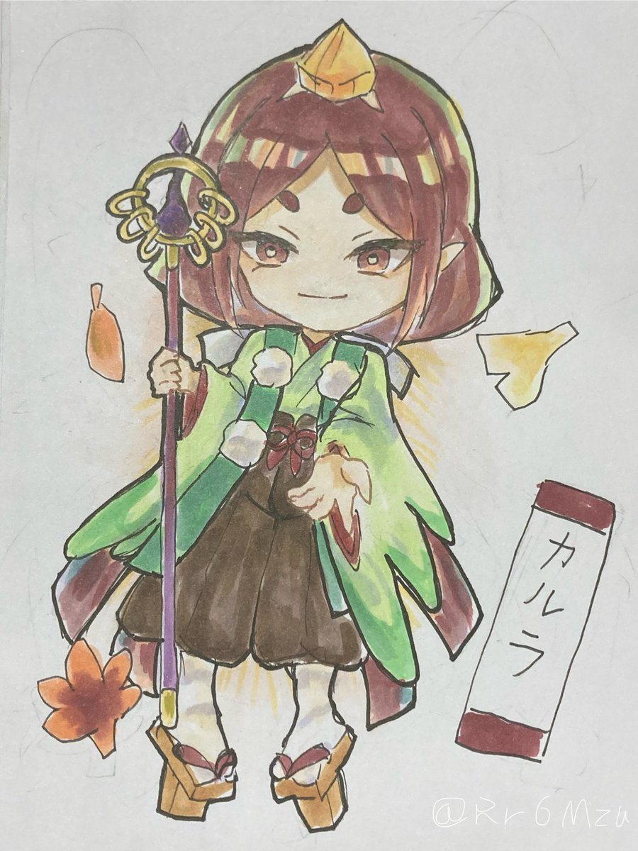 #妖怪ウォッチ　カルラ
ネップリステッカー用描いたやつ！