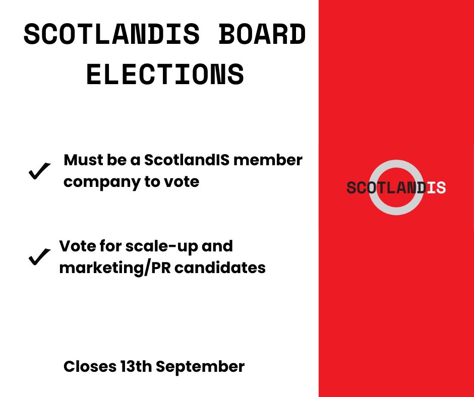 ScotlandIS (@scotlandis) on Twitter photo Vote on the ScotlandIS board!
Members can vote till 13 Sept - link in your inbox!
Stu Harwood <a href="/sikercyber/">Siker Cyber</a>; <a href="/geekgirlSheryl/">Sheryl Newman</a> <a href="/appetite4biz/">Appetite for Business</a>; Cameron Bell <a href="/CondatisUK/">Condatis</a>; David McConachie <a href="/BellrockTech/">Bellrock Technology</a>; Emil Genchev, <a href="/GenchevGroup/">Emil Genchev Group</a>; Rebecca Court <a href="/QuorumCyber/">Quorum Cyber</a>; @m_maclennan <a href="/FaurSight/">Faur</a> Vote on the ScotlandIS board!
Members can vote till 13 Sept - link in your inbox!
Stu Harwood <a href="/sikercyber/">Siker Cyber</a>; <a href="/geekgirlSheryl/">Sheryl Newman</a> <a href="/appetite4biz/">Appetite for Business</a>; Cameron Bell <a href="/CondatisUK/">Condatis</a>; David McConachie <a href="/BellrockTech/">Bellrock Technology</a>; Emil Genchev, <a href="/GenchevGroup/">Emil Genchev Group</a>; Rebecca Court <a href="/QuorumCyber/">Quorum Cyber</a>; @m_maclennan <a href="/FaurSight/">Faur</a>
