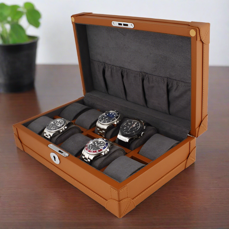 aevitas_uk's tweet image. Discover Aevitas UK's top-sellers! Black Saffiano 10 Watch Box (£195.95), Grey Leather Single Watch Roll (£39.95), Brown Vegan Leather 10 Watch Box (£204.95), and Cherry Wood 20 Watch Box (£289.95). #StyleMeetsFunctionality aevitas-uk.co.uk