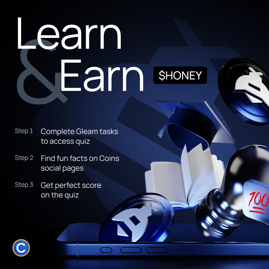 Want a taste of 9K $HONEY (worth over PHP 38,000)? Join the <a href="/Hivemapper/">Hivemapper</a> #LearnandEarn challenge! 🍯🐝

50 winners will scoop up 180 $HONEY (PHP 760+ value) each! 🍯🎉

Here’s how:
🏆 Complete all tasks on Gleam: bit.ly/honeygleam
🏆 Check Coins' Social pages tomorrow for