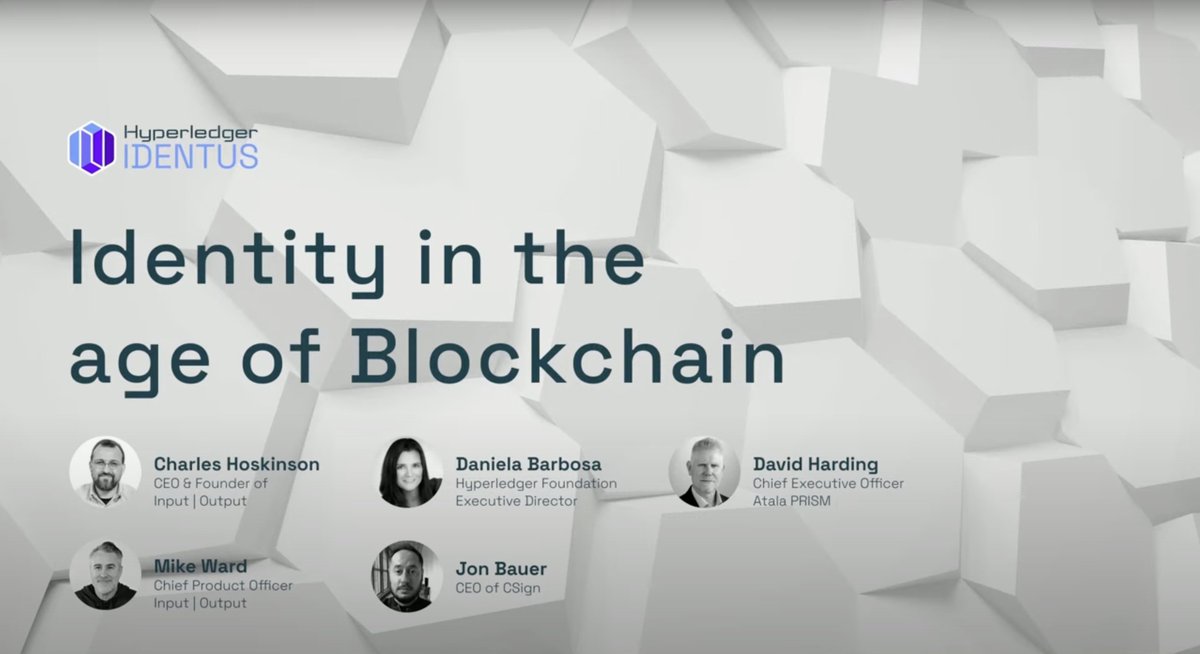 InputOutputHK's tweet image. Missed the live session on ‘Identity in the Age of Blockchain?’ 

Daniela Barbosa, David Harding, Matt Klepp, @coveloper and @IOHK_Charles shared deep insights into the future of digital identity.

Catch the replay at youtu.be/q0H9bWdIh24?t=…

@Hyperledger @RareEvo
