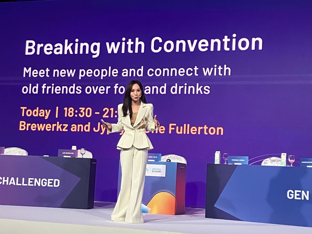 Anna Joubin-Bret (@annajoubinbret) on Twitter photo The Singapore Convention Week 2024 (SCW), co-organized by the Ministry of Law Singapore (<a href="/minlawsg/">Ministry of Law, Singapore</a>) and UNCITRAL, had the very timely title "Separating Disruptions from Distractions in an Evolving World." 1/n The Singapore Convention Week 2024 (SCW), co-organized by the Ministry of Law Singapore (<a href="/minlawsg/">Ministry of Law, Singapore</a>) and UNCITRAL, had the very timely title "Separating Disruptions from Distractions in an Evolving World." 1/n