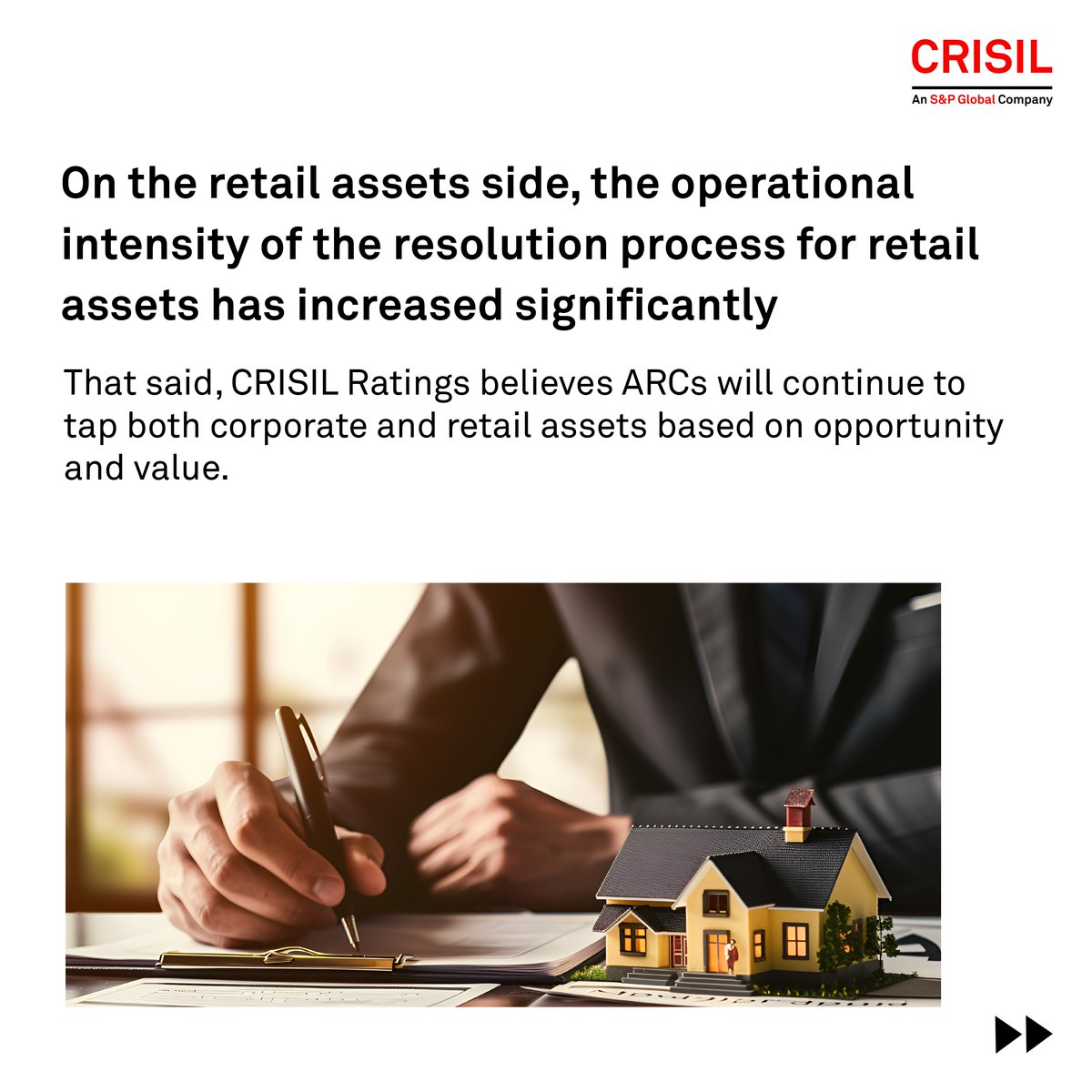 CrisilLimited's tweet image. The #AUM of private ARCs is anticipated to contract by 7-10% this fiscal. As ARCs tap into corporate and #retailassets based on opportunity and value, what are the future developments expected in the segment?