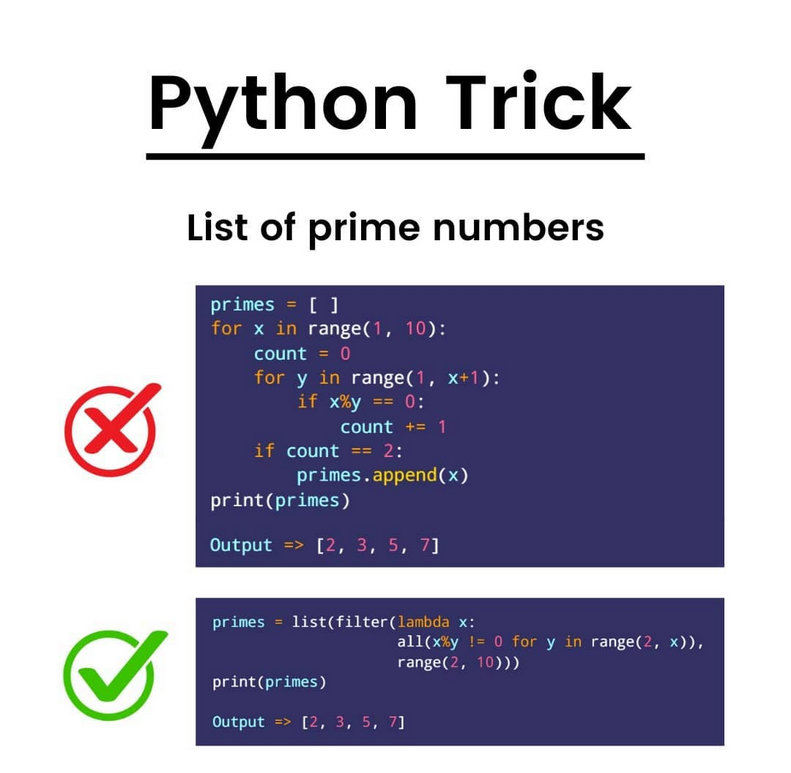 Python_Dv's tweet image. Python Trick

#python #programming #developer #programmer #coding #coder #softwaredeveloper #computerscience #webdev #webdeveloper #webdevelopment #pythonprogramming #pythonquiz #ai #ml #machinelearning #datascience