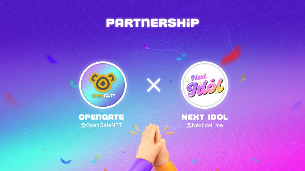 🎉Thrilled to make NEW partnership with <a href="/NextIdol_me/">Next Idol</a>

🌈<a href="/NextIdol_me/">Next Idol</a> is revolutionizing the global influencer network by integrating video evaluation with decentralized tokenomics. 

😘Stay tuned for more good news!