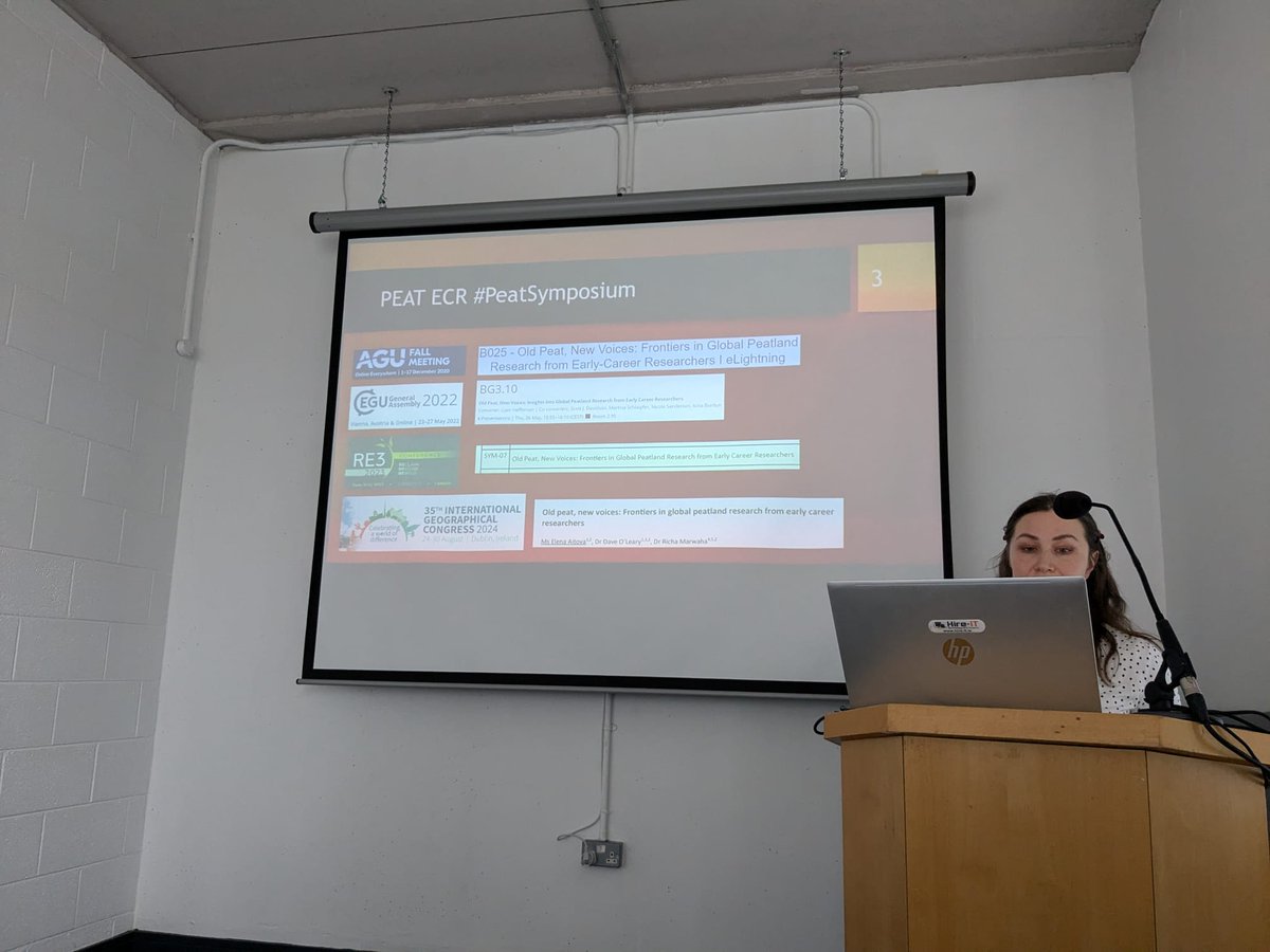 Irish peat ECR (@irish_peatecr) on Twitter photo We will be starting our second #Peatland session.
And here <a href="/AitovaInNature/">Elena Aitova</a> is showing various #Peatland sessions that @PeatlandECR have run globally We will be starting our second #Peatland session.
And here <a href="/AitovaInNature/">Elena Aitova</a> is showing various #Peatland sessions that @PeatlandECR have run globally