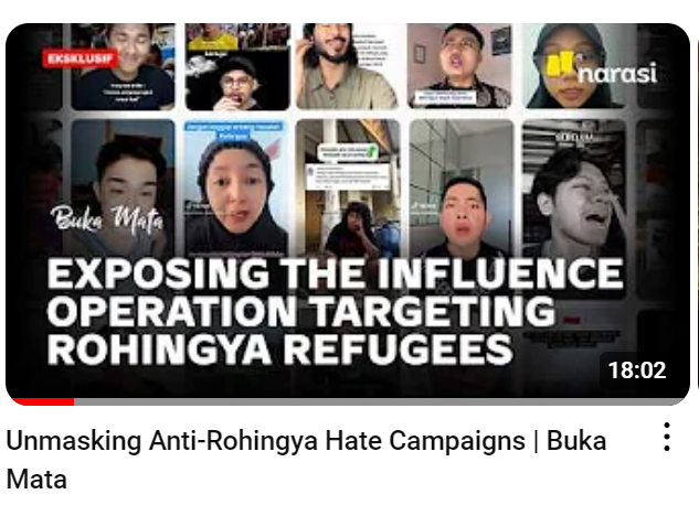 aqfiazfan's tweet photo. Our recent analysis investigation revealed how organized disinformation campaigns fueled hate against Rohingya refugees during the election campaign. We uncovered their strategies for manipulating algorithms on IG and TikTok. 

*Sub eng available*
https://t.co/jSjXVL4BPr https://t.co/ZI6nQPlOSn