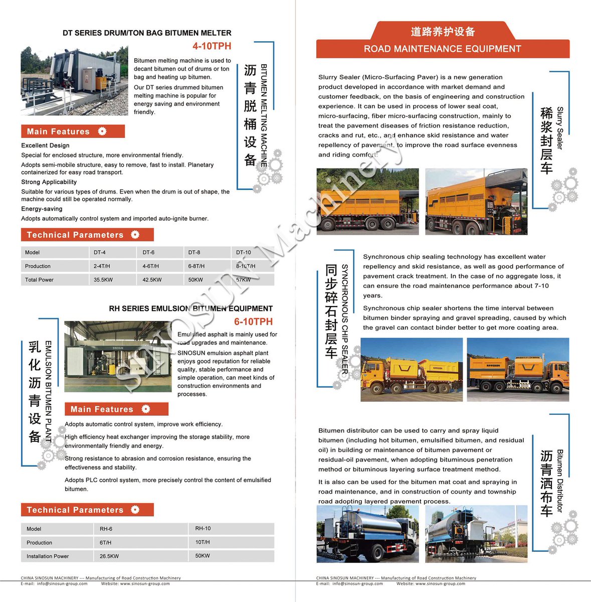 Road Construction &amp; Maintenance Equipments / Machinary
bitumen melting machine
emulsion bitumen plant
slurry sealer
synchronous chip sealing
bitumen distributor
#bitumendecanter #bitumenmeltingmachine #asphaltplant
#emulsionbitumenplant #slurrysealer #bitumendistributor