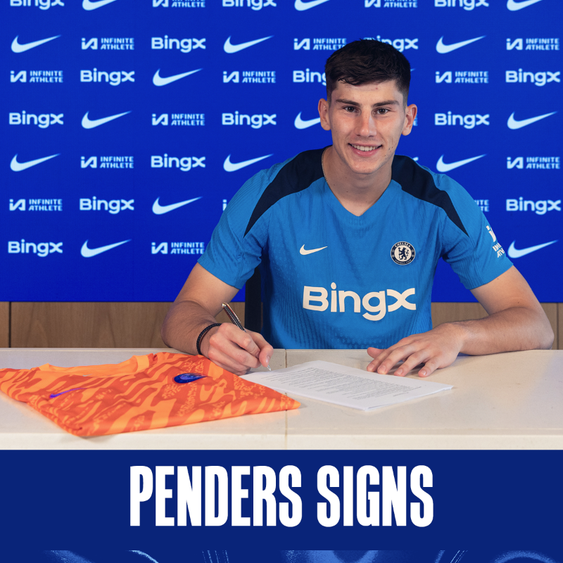 ChelseaFC's tweet photo. Chelsea have completed the signing of Mike Penders from KRC Genk, with the goalkeeper to officially join from next summer. ✍️🇧🇪