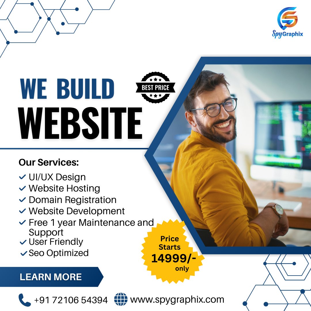 GraphixSpy34757's tweet image. 🌐✨ Let us create a stunning, user-friendly website that drives results and grows your business.

#branding #DigitalMarketing #brandingagencyexpert #spygraphix #seo #branding #brandingagency #brandingagencyindia #brandingagencyexpert