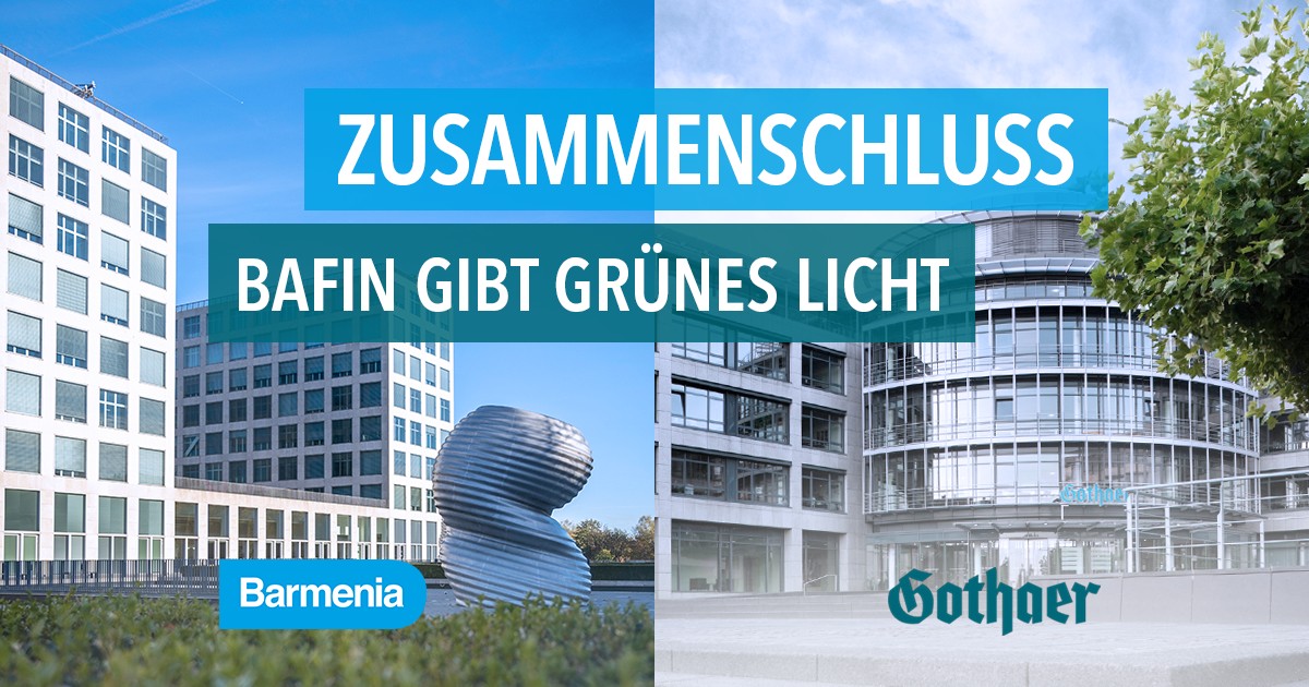 bgrg_de's tweet photo. Die 𝗕𝗮𝗙𝗶𝗻 hat am Freitag ihre 𝗭𝘂𝘀𝘁𝗶𝗺𝗺𝘂𝗻𝗴 𝘇𝘂𝗺 𝗴𝗲𝗽𝗹𝗮𝗻𝘁𝗲𝗻 𝗭𝘂𝘀𝗮𝗺𝗺𝗲𝗻𝘀𝗰𝗵𝗹𝘂𝘀𝘀 von Barmenia und der Gothaer Versicherung zur 𝗕𝗮𝗿𝗺𝗲𝗻𝗶𝗮𝗚𝗼𝘁𝗵𝗮𝗲𝗿 gegeben.  Mit der BarmeniaGothaer entsteht ein neuer Top10-Versicherer. #bgrgDE https://t.co/e5PIR7Vs2V