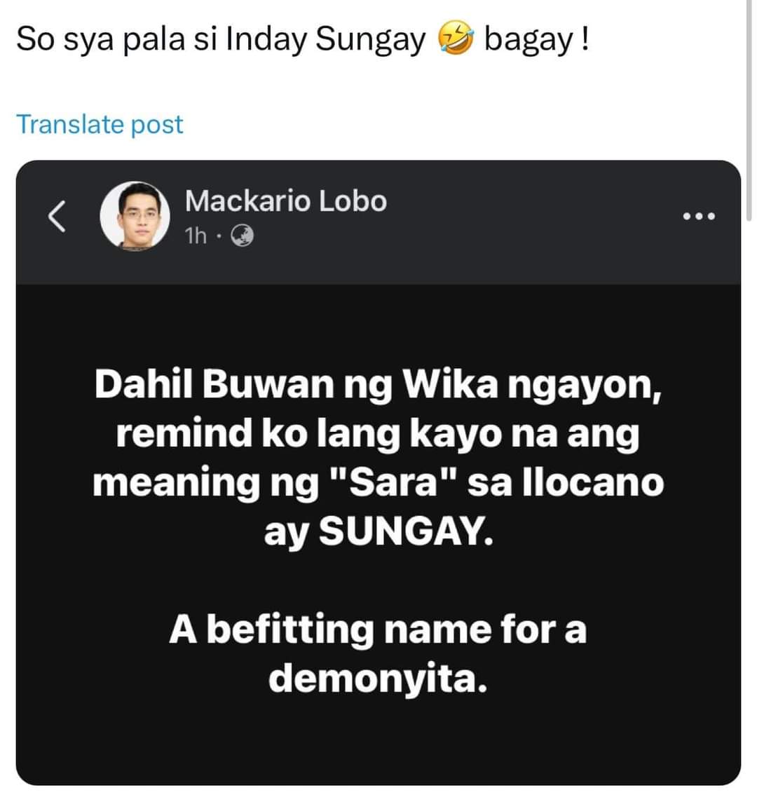 Walang breeding ang vice president ng China