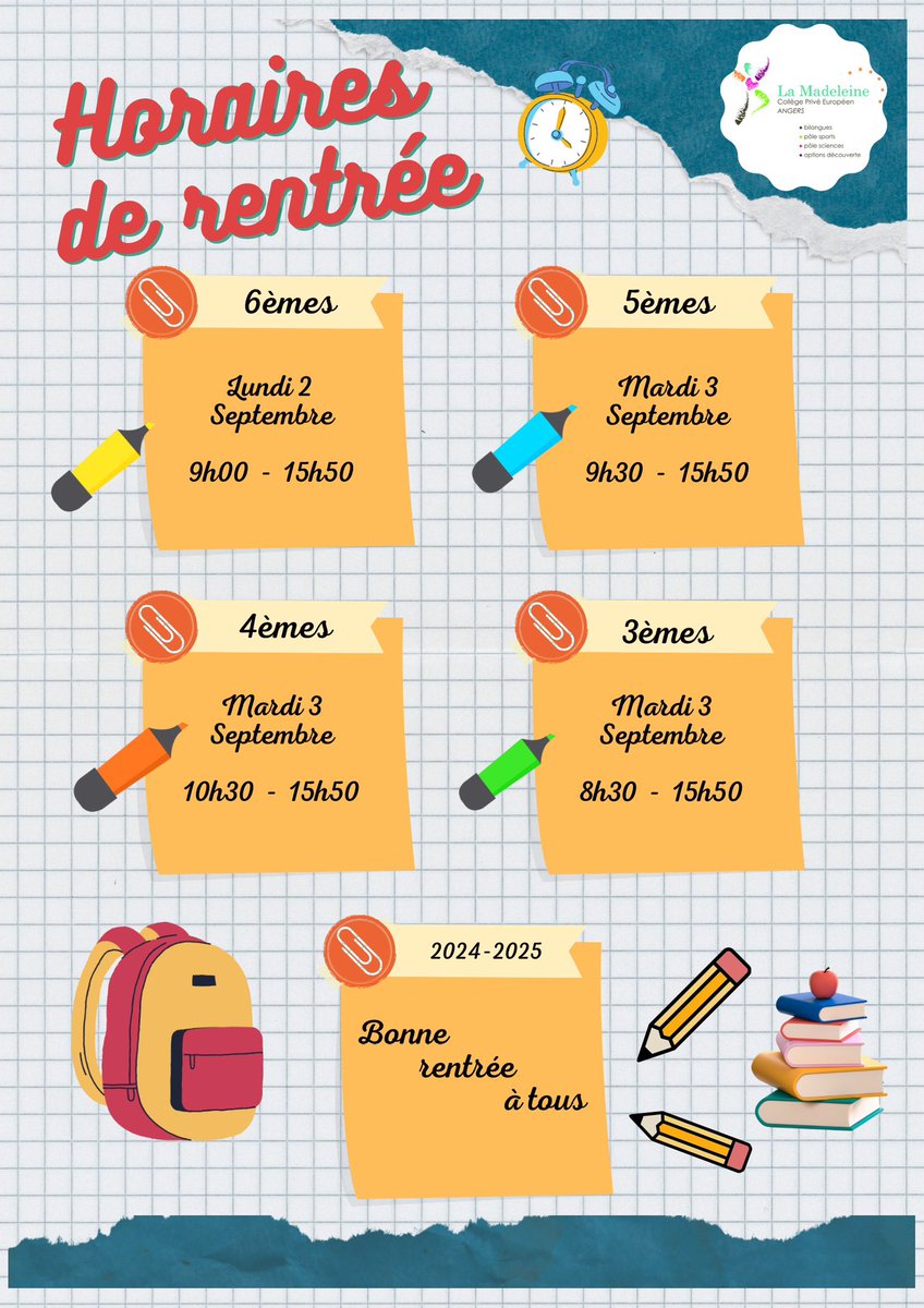 Collège La Madeleine (@lamadeleine_49) on Twitter photo 