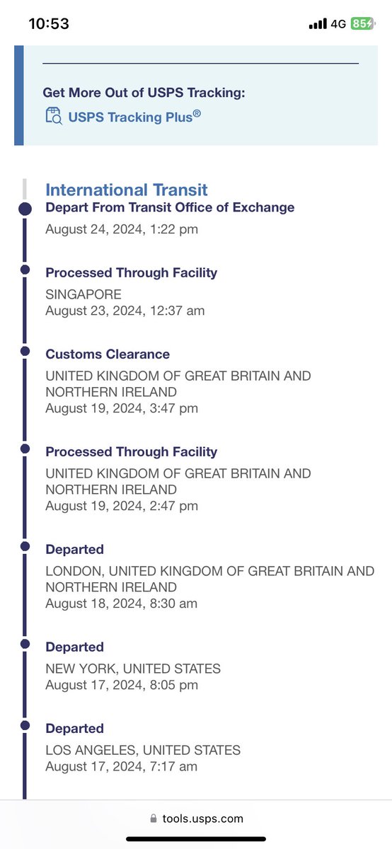 DevilJukebox's tweet image. Was due a package, and for some reason it got to within a couple of miles of me (London) and then for some reason @RoyalMail have sent it to Singapore 🤷🏻‍♂️

#RoyalMail #package #lost